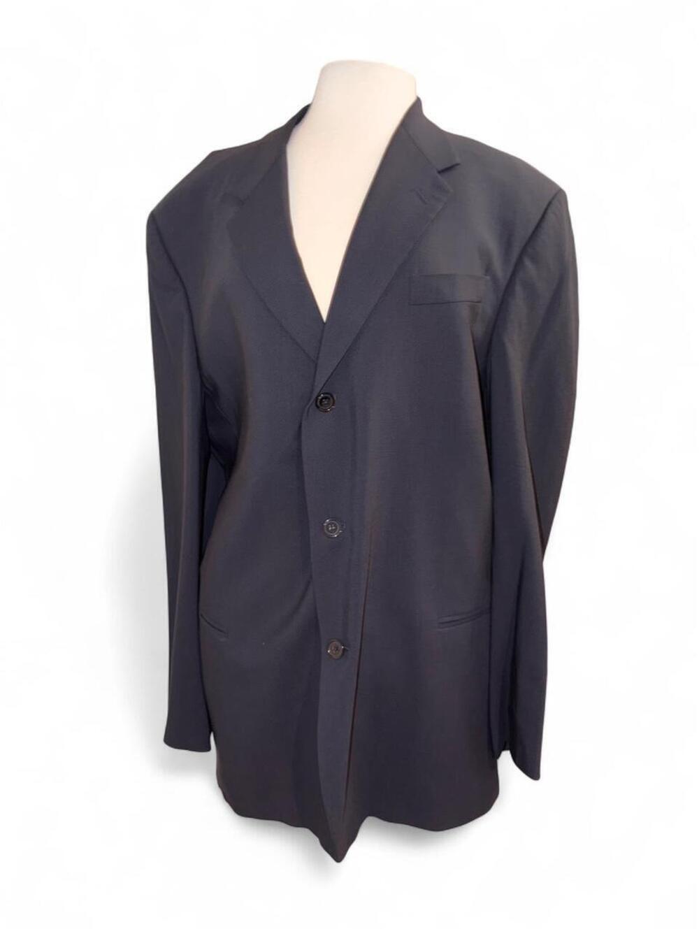 Vintage Donna Karan Signature Men's 3-Button Wool Blazer Jacket